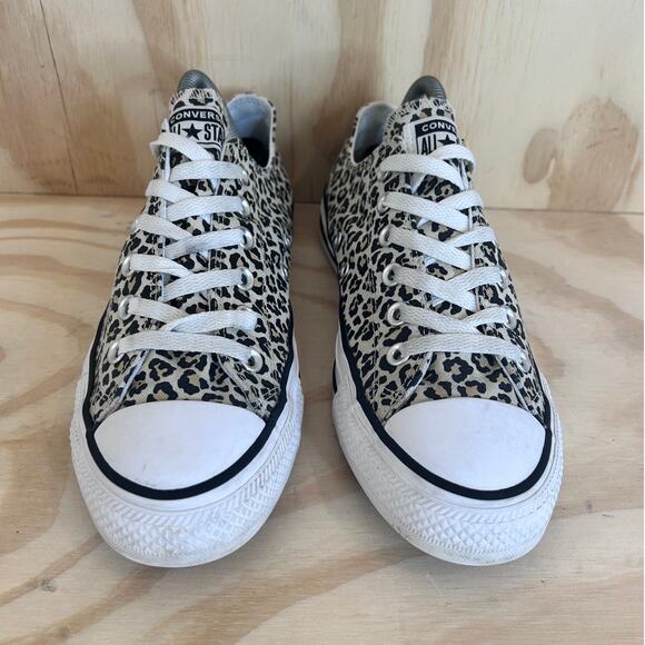Converse All Star - CT Leopard Print - Sneakers - White - Women's - 9 - 166260F - Picture 2 of 8